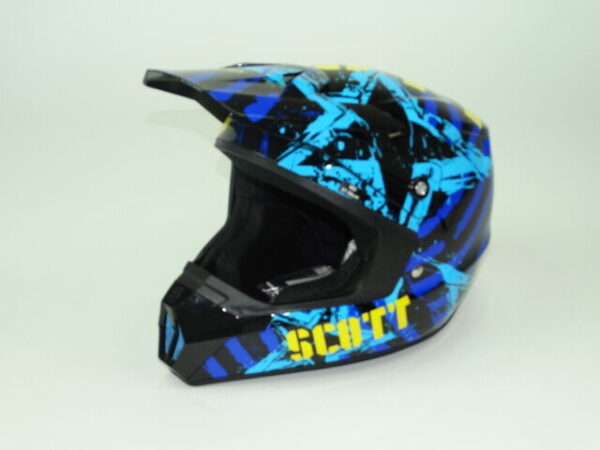 Scott 350 helm zwart/blauw maat M-0