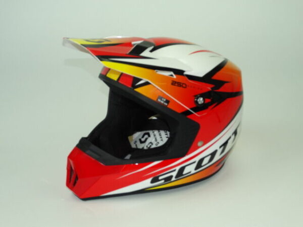 Scott 250 helm rood/oranje maat M-0