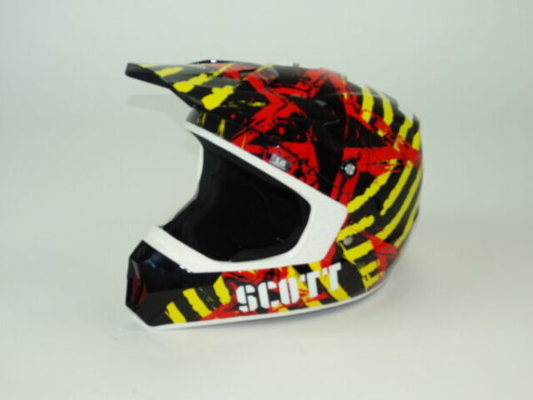 Scott 250 helm zwart/rood/geel-0