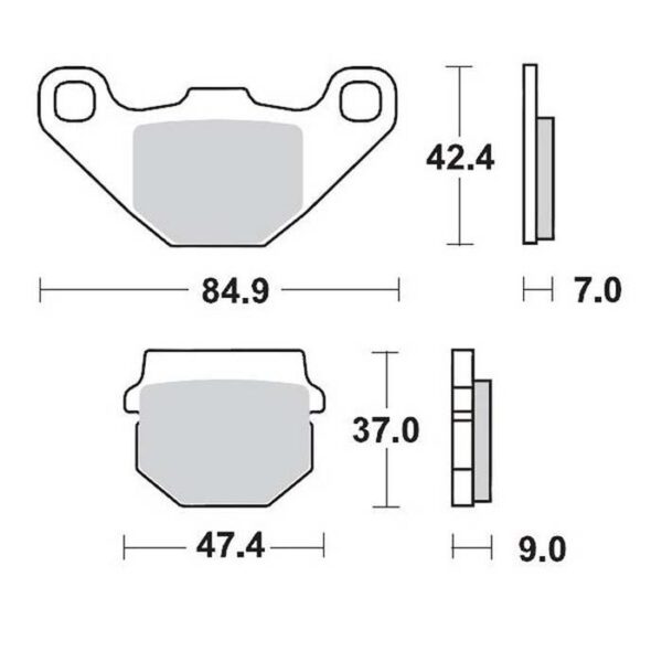 MMT Nitro Brake Pad Rear RM80/85 90-04 Front KX80/85 88-96-0