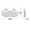 MMT Nitro Brake Pad Front XR250/500 84-87-0