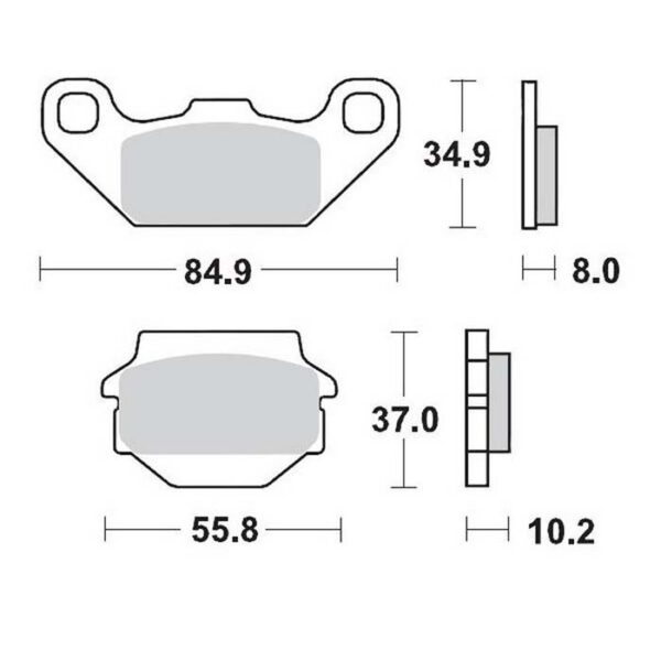 MMT Nitro Brake Pad Front Suzuki LT230 ,,-,,-0