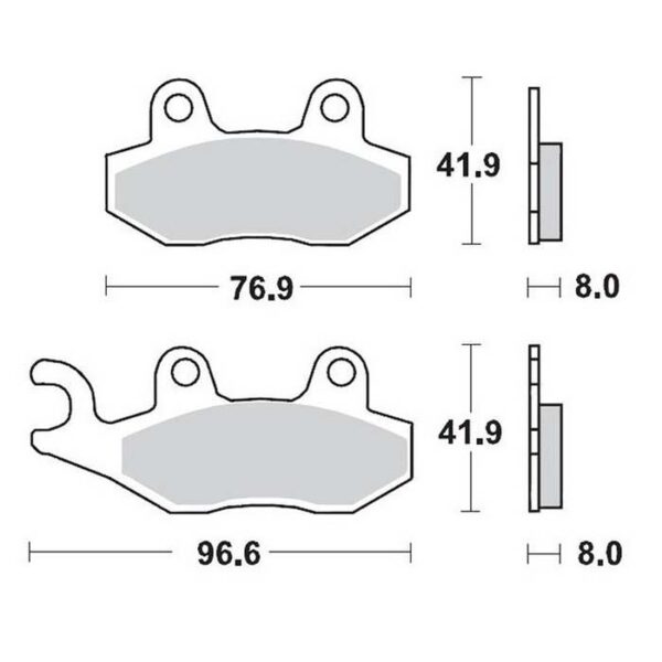 MMT Nitro Brake Pad Front RM,,-95 KX89-93 YZ,,-97 HVA92-94-0