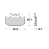 MMT Nitro Brake Pad Rear KX89-94 RM89-90 YZ90-91-0