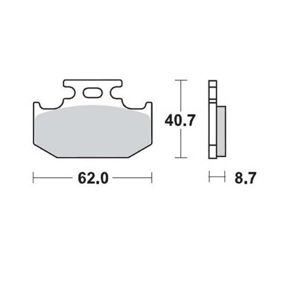 MMT Nitro Brake Pad Rear KX89-94 RM89-90 YZ90-91-0