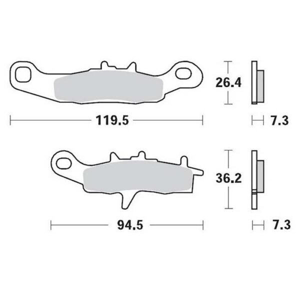 MMT Brake Pad Front KX80/85 97-,, RM85 05-,,-0
