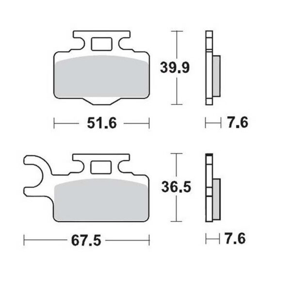 MMT Nitro Brake Pad Front KX65 00-,, RM65 03-,,-0