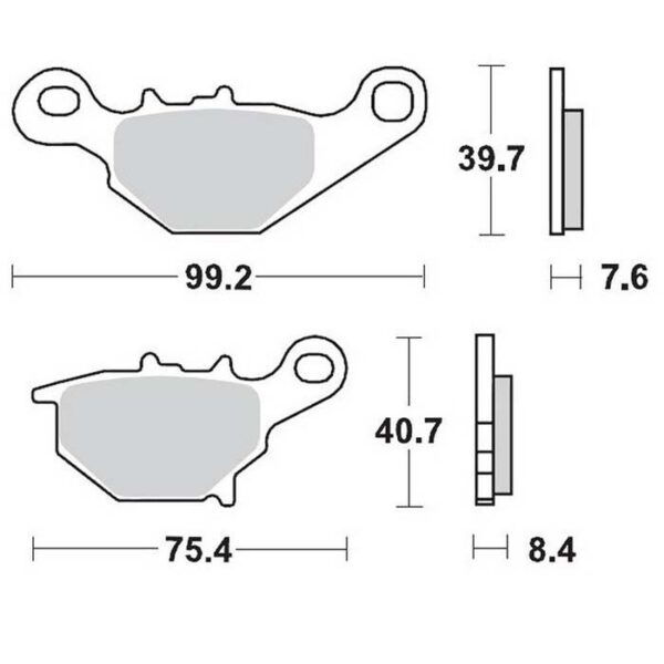 MMT Nitro Brake Pad Rear RM85 05-,,-0