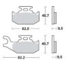 MMT Brake Pads Bombardier/CamAm: Renegade800-0