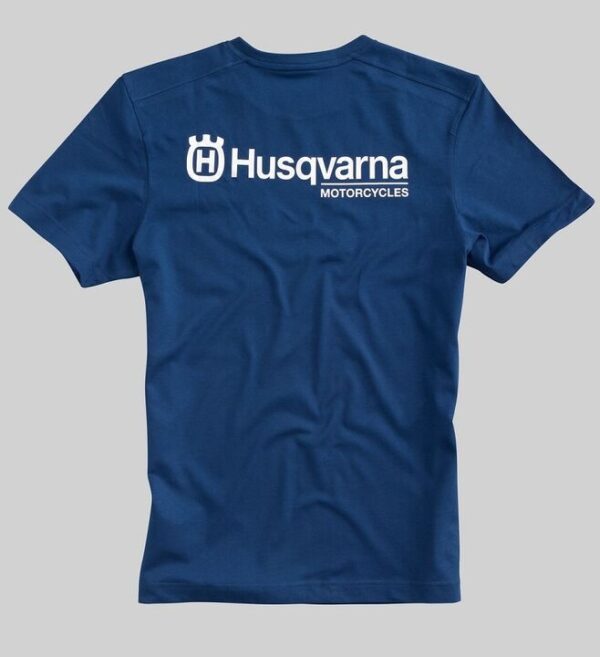 Husqvarna basic logo t-shirt blauw-31427