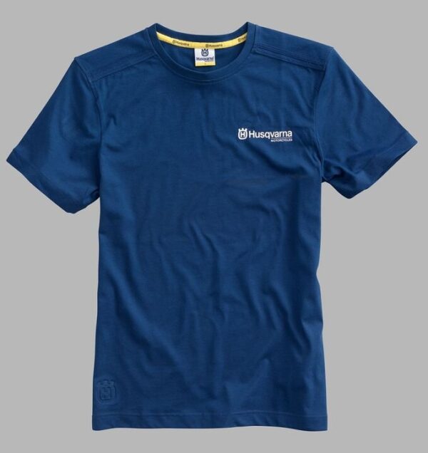 Husqvarna basic logo t-shirt blauw-0