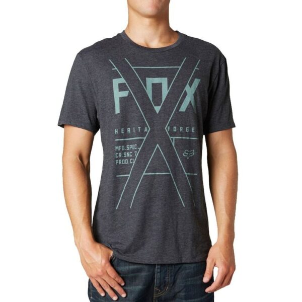 Fox crossed fiction ss prem tee htr blk-0