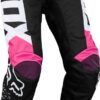 Fox 180 cross broek meisjes - zwart/roze-0