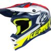 Kenny 2018 performance helm wit/blauw/fluor geel-0