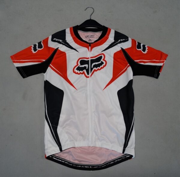 Fox race jersey white/red-0