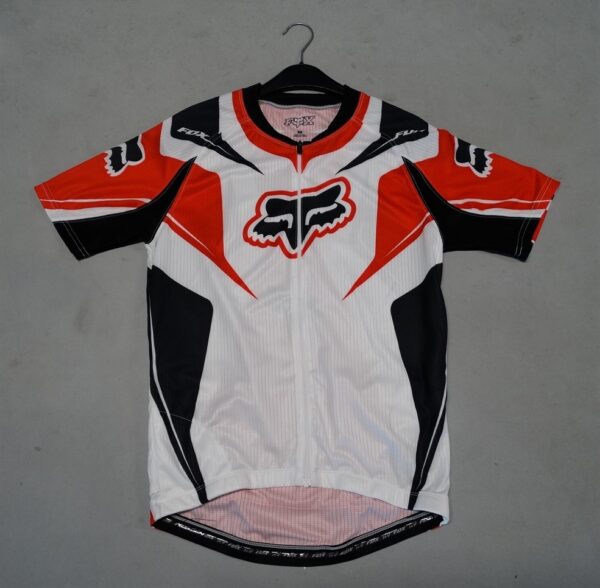 Fox race jersey white/red-0