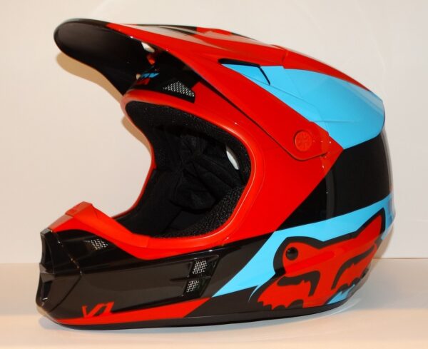 Fox V1 helm zwart/rood/blauw maat XL-0
