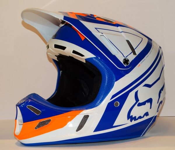 Fox V4 intake helm ece blue/white maat L-0