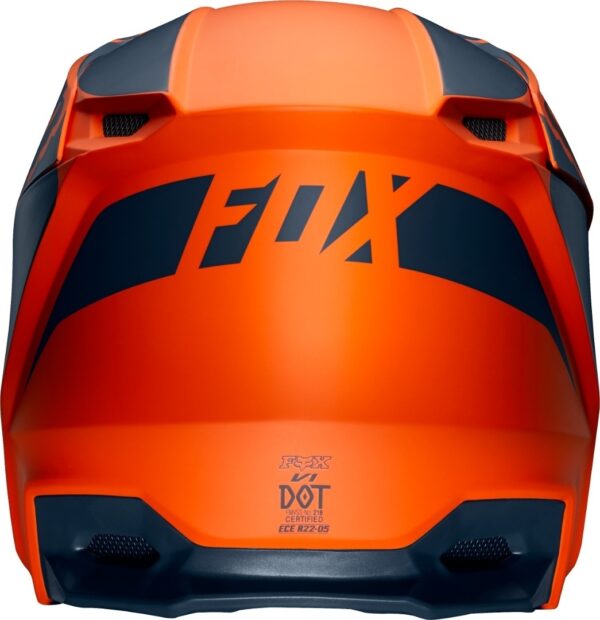 Fox jeugd V1 prizm helm oranje maat M-33337