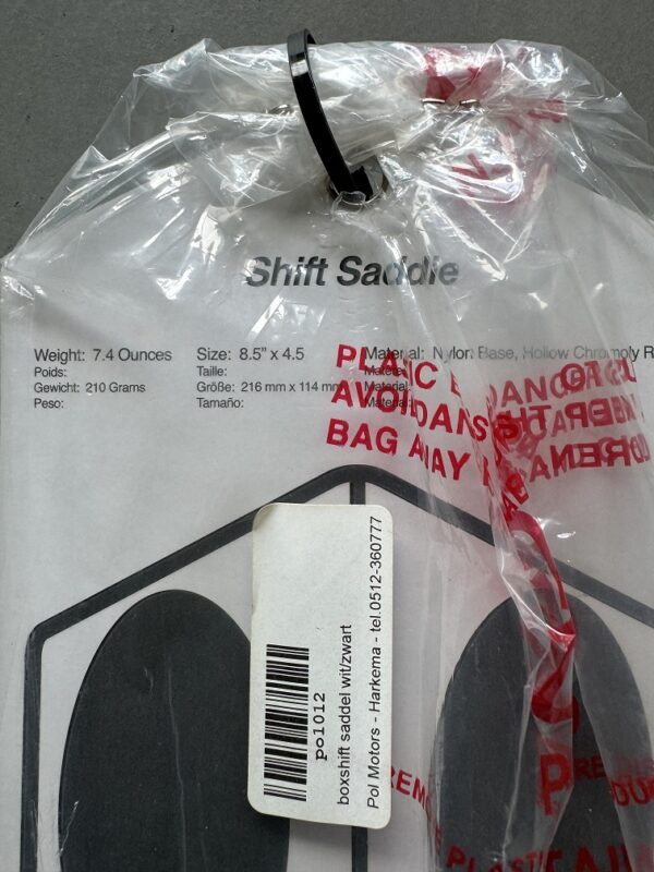 Alternative view of Box shift saddle BMX zadel