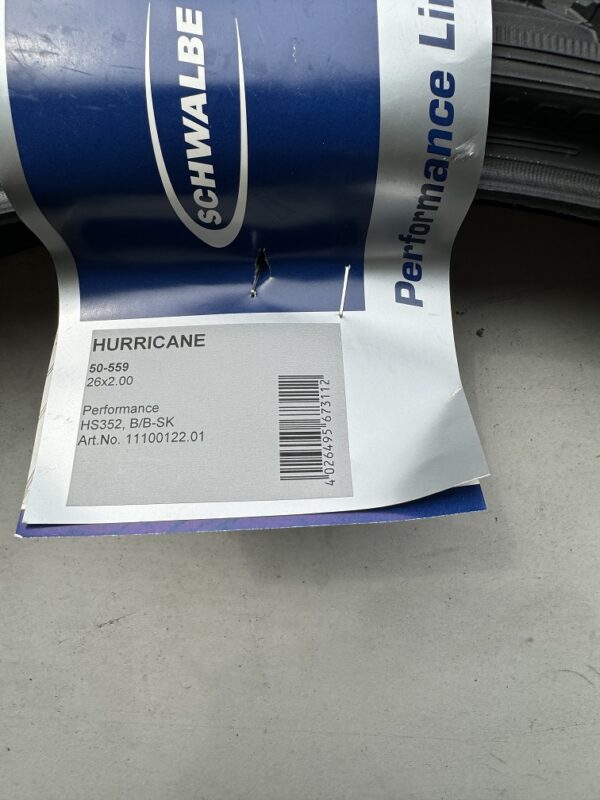 Alternative view of schwalbe Hurricane raceguard buitenband 26x2.00 (50-559)