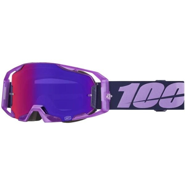 100% Armatic goggle toyoko Purple mirror lens