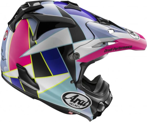 Alternative view of Arai Mx-v evo helm , peak multi